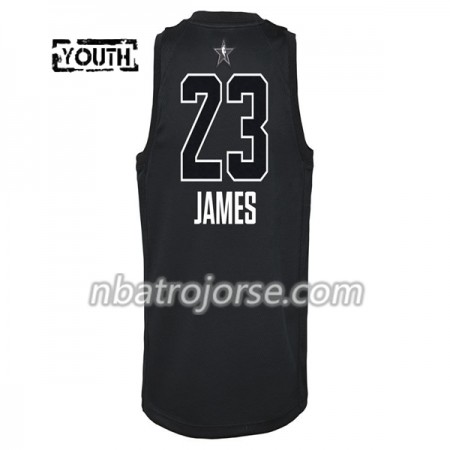 Barn Cleveland Cavaliers Tröja LeBron James 23 2018 All Star Jordan Brand Svart Swingman